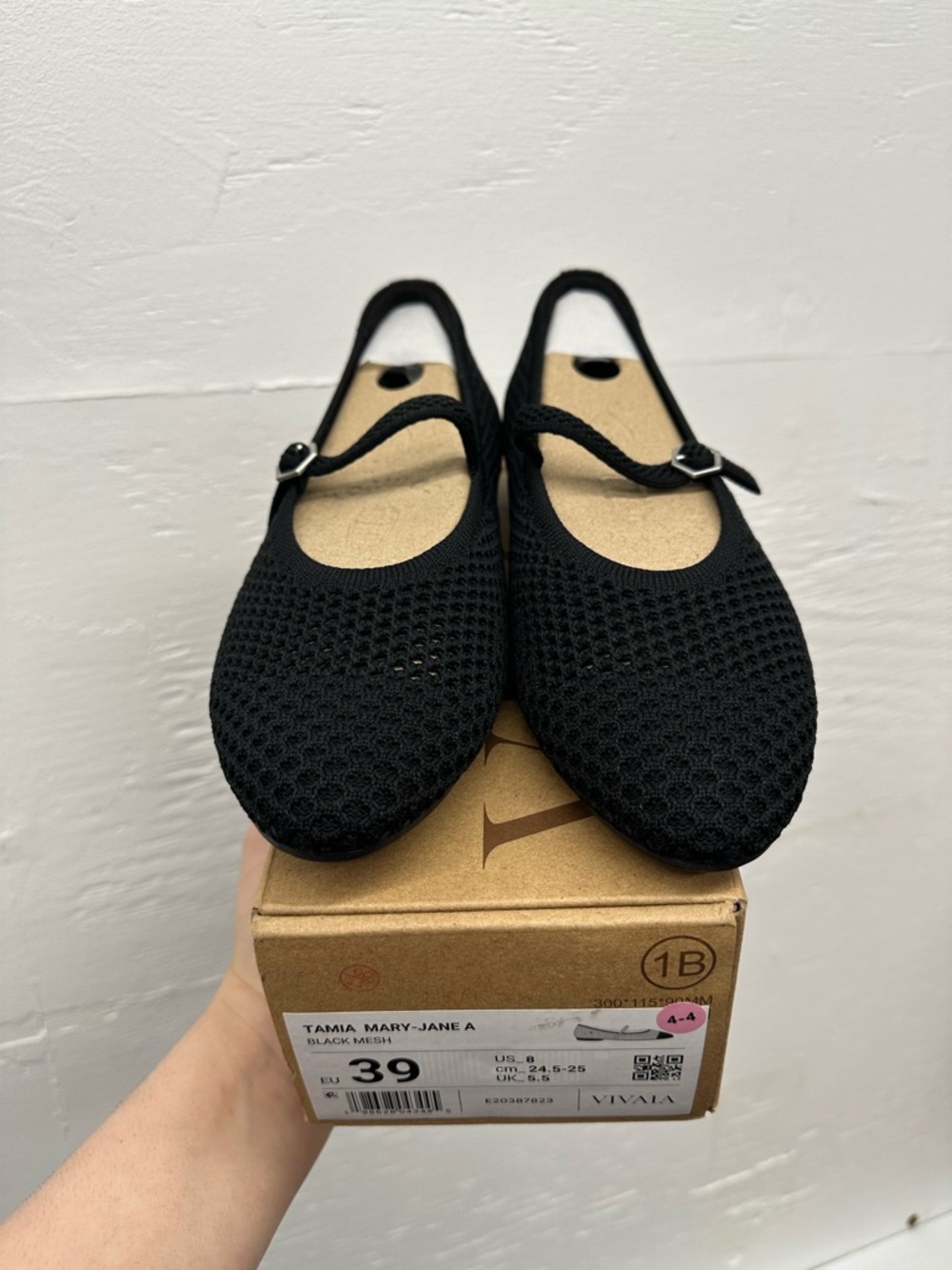 Vivaia Tamia Mary Jane - black mesh